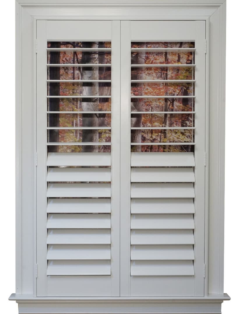 shutters with Clear Tilt hidden tilt rod