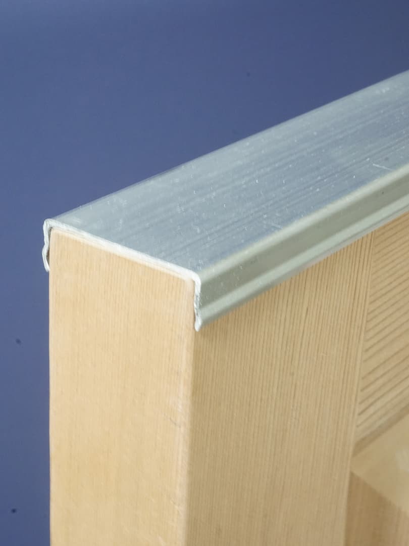 exterior shutter with aluminum capping