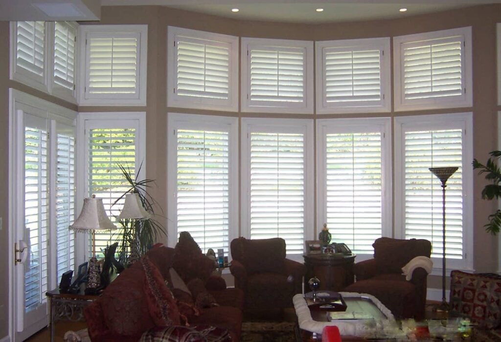 3 1/2" shutters on floor-to-ceiling windows