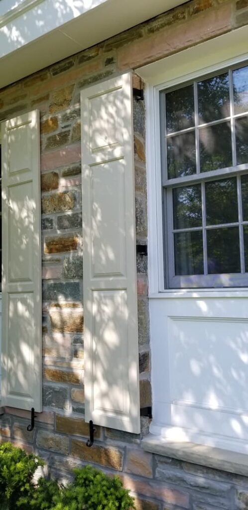 paneled exterior shutters