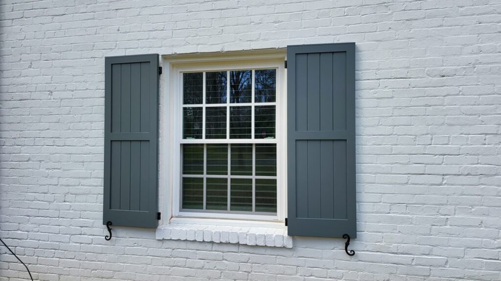 paneled exterior shutters