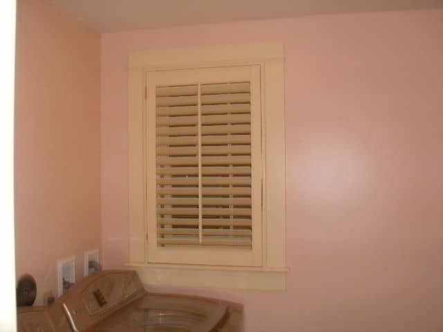 Interior shutters with 2 1/2 inch louvers