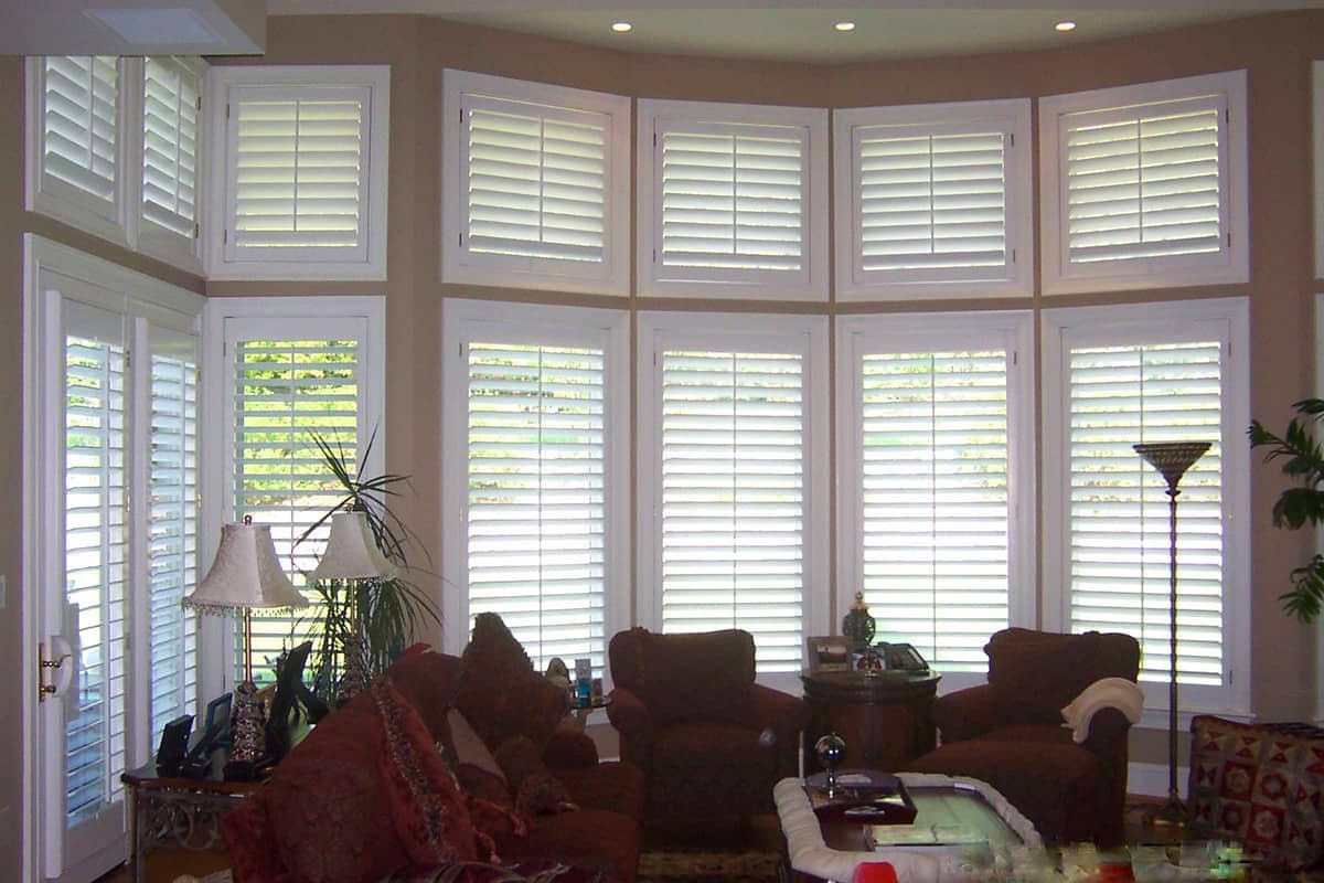 3 1/2 inch shutters on floor-to-ceiling windows