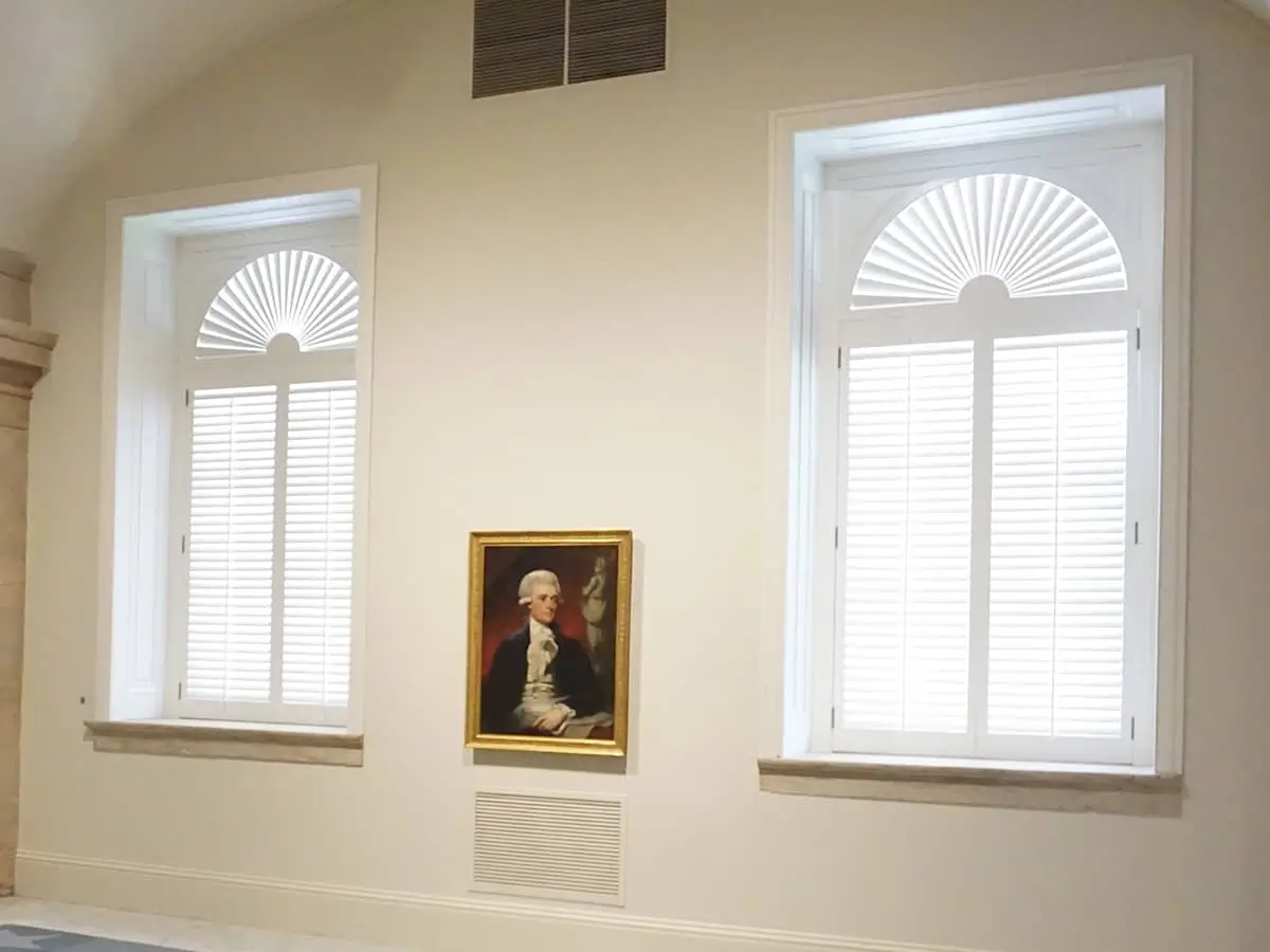 interior shutters at the National Portrait Gallery